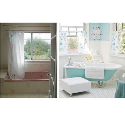 Un avant/après de 5 salles de bain