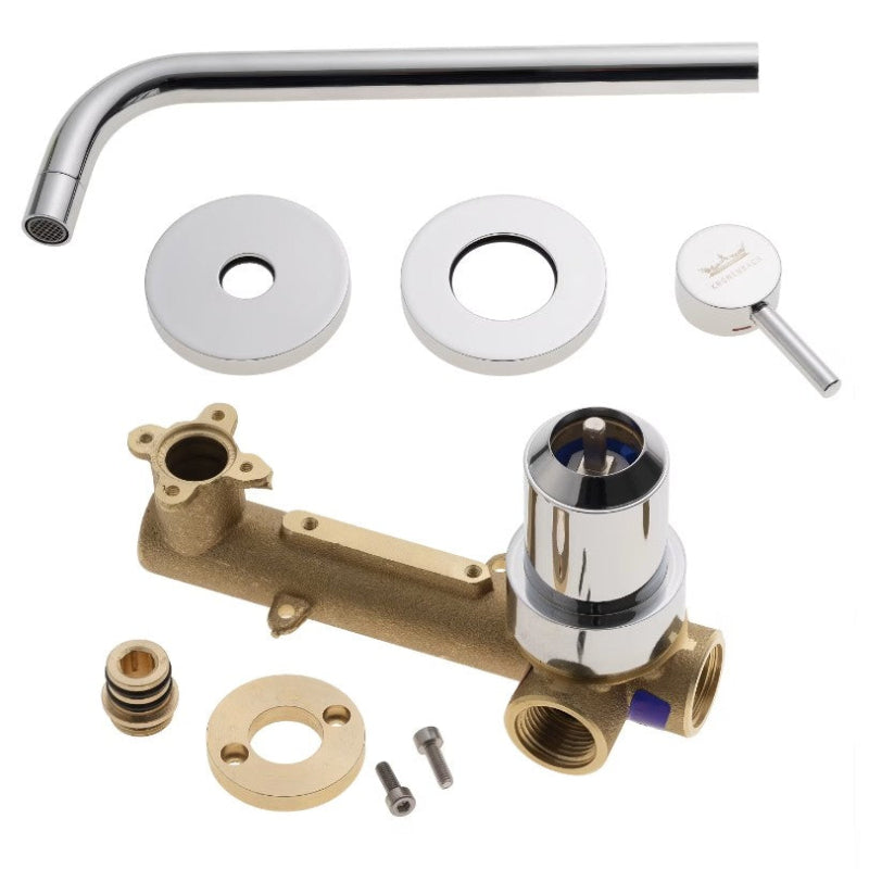 Kronenbach Robinet encastré LIMA 2.0 pour lavabo 24,5 cm avec corps d&