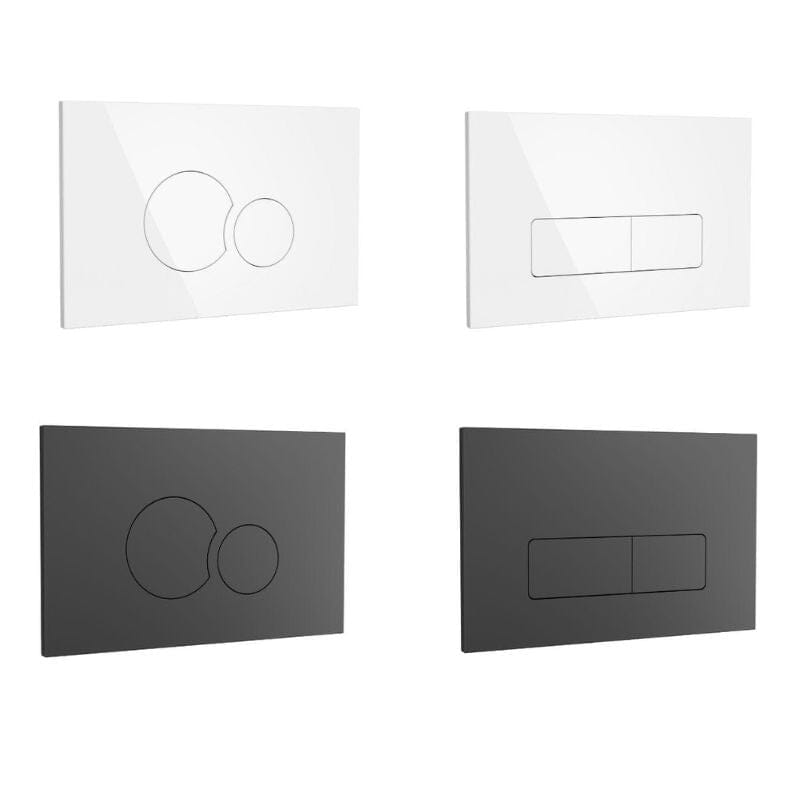 Ensemble WC suspendu PISA en céramique avec réservoir et bouton de chasse d&