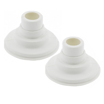 Lot de 2 Caches tuyaux muraux sèche-serviettes blancs - Le Monde du Bain