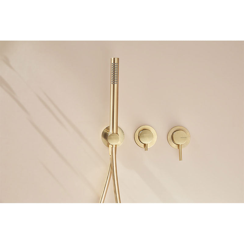 Douchette et flexible de douche LOOP Or Brossé