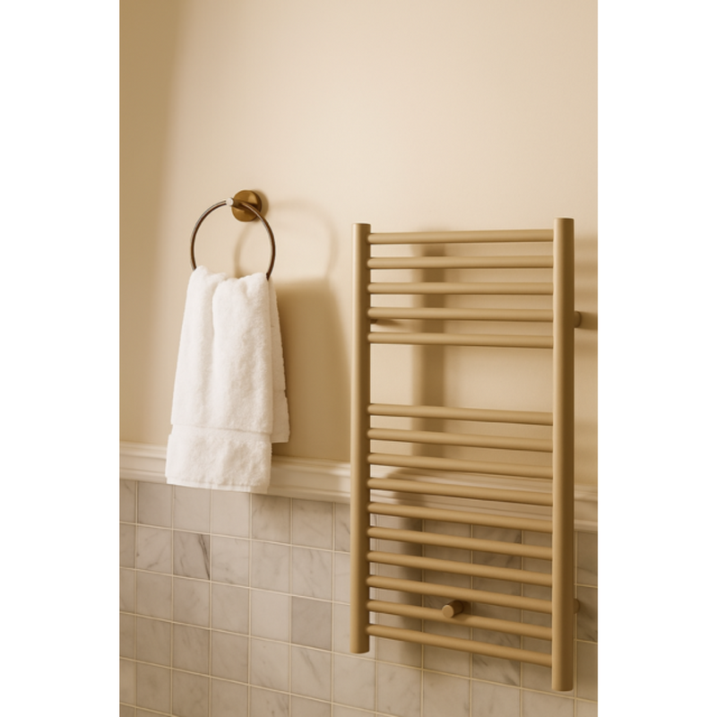 Radiateur sèche-serviettes eau chaude CODA 80 cm beige mat