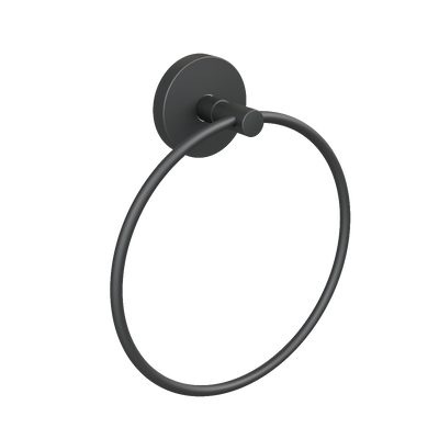 Anneau porte-serviette CIRCLE noir mat