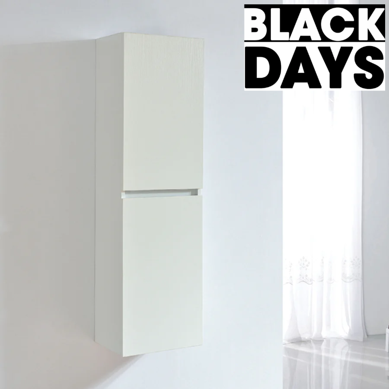 Grande armoire de rangement LINEA hauteur 120 cm, mélaminé blanc