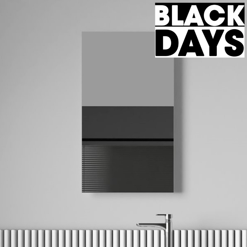 Miroir rectangulaire sans cadre DORIA largeur 40 cm