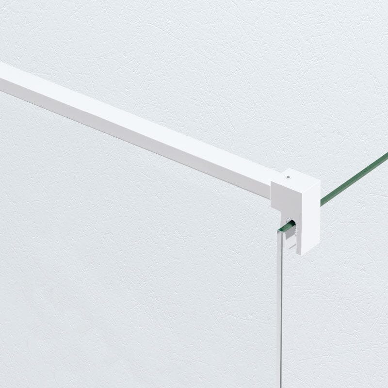 Paroi de douche fixe MANACOR profil blanc mat - Le Monde du Bain