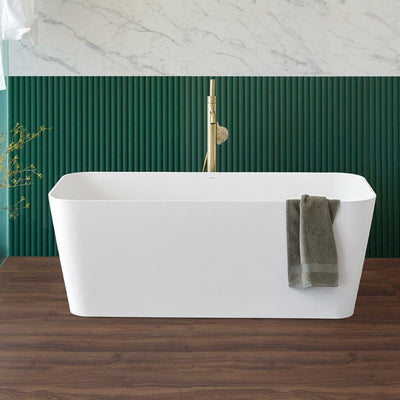 Baignoire îlot design en sanydur rectangulaire RUST - Le Monde du Bain