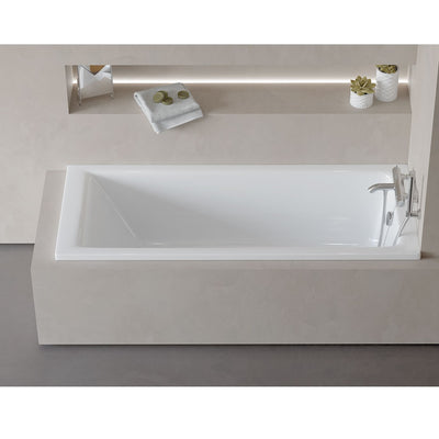 Baignoire rectangulaire encastrable BALI, blanc brillant - Le Monde du Bain