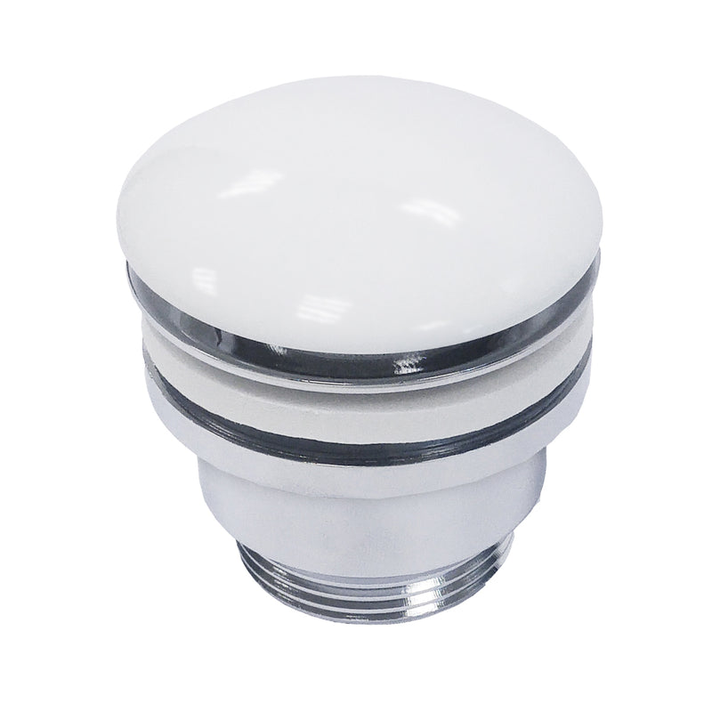 Bonde lavabo clic-clac de Sanycces, finition blanc mat- Le Monde du Bain