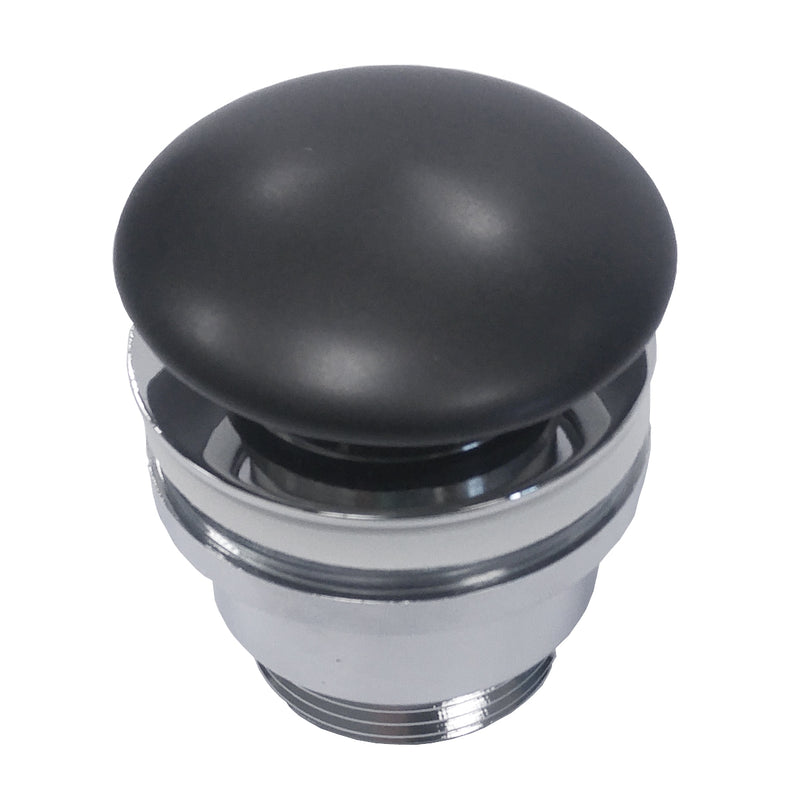 Bonde lavabo clic-clac de Sanycces, finition noir mat - Le Monde du Bain