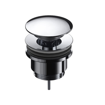 Bonde lavabo clic-clac universelle Sanycces, en laiton finition chrome | Chrome_ miniature