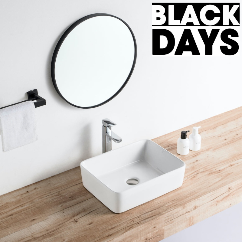 Vasque à poser rectangulaire en céramique CORDOBA