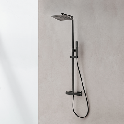 Colonne de douche mitigeur CUO Noir mat