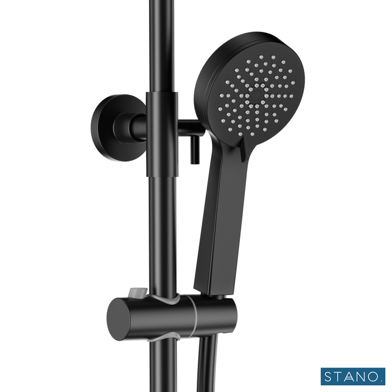 Colonne de douche thermostatique PONTI noir mat - Le Monde du Bain