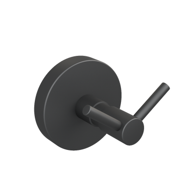 Crochet porte-serviette KLEO noir mat