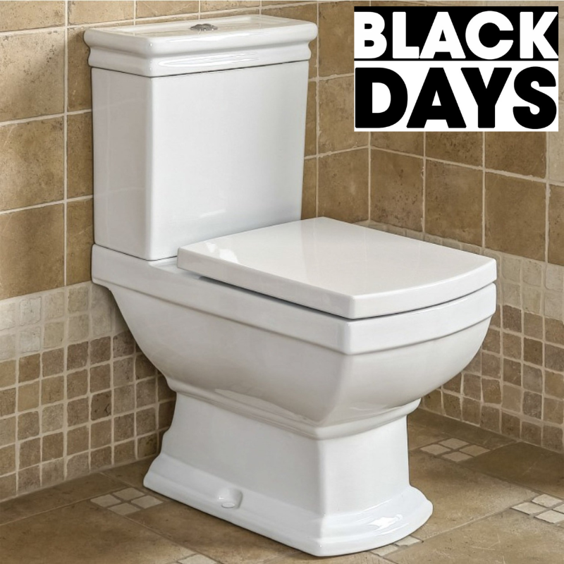 Toilette WC à poser rétro DERBY en céramique