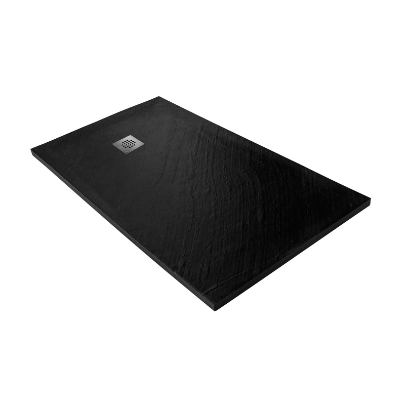 Receveur de douche extra plat PIERRE NATURELLE Graphite - Le Monde du Bain