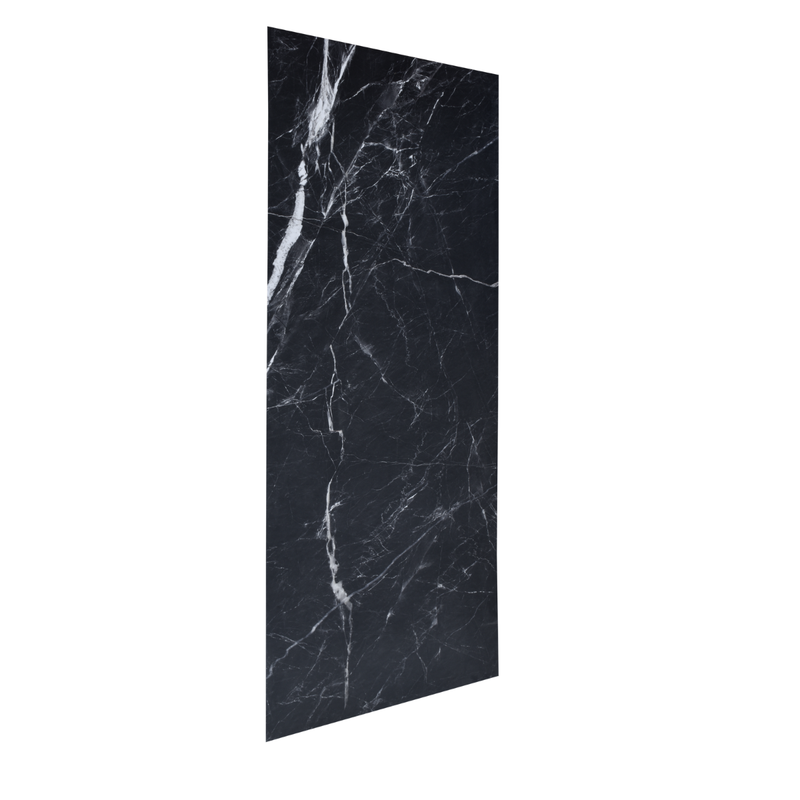 Panneau d’habillage mural pour douche noir marbré - Le Monde du Bain