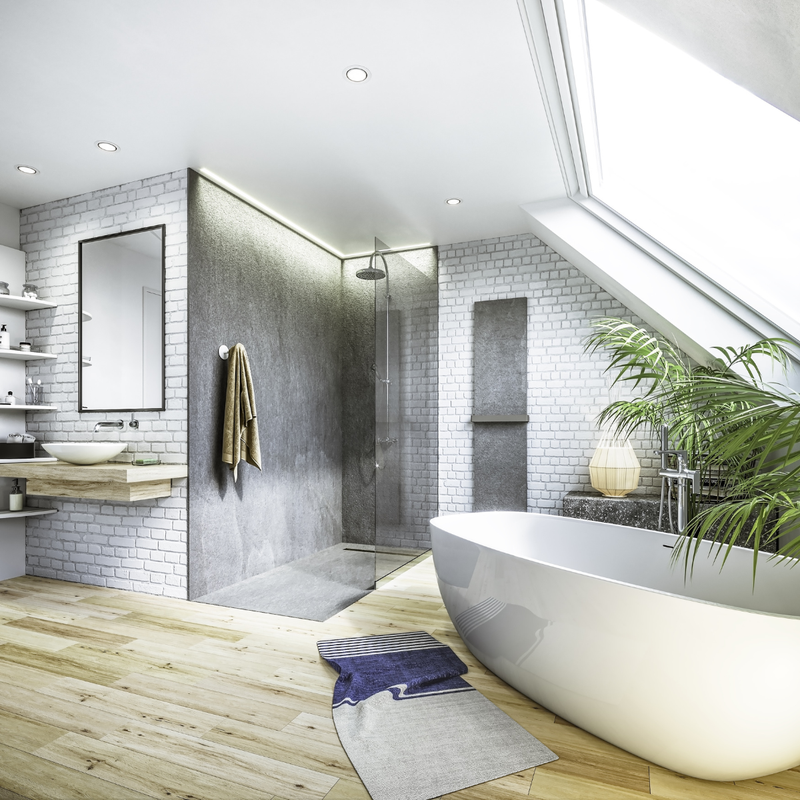 Receveur de douche extra plat PIERRE NATURELLE Roche de mer - Le Monde du Bain