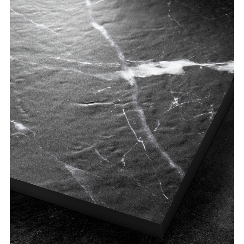 Receveur de douche extra plat finition marbre noir - Le Monde du Bain