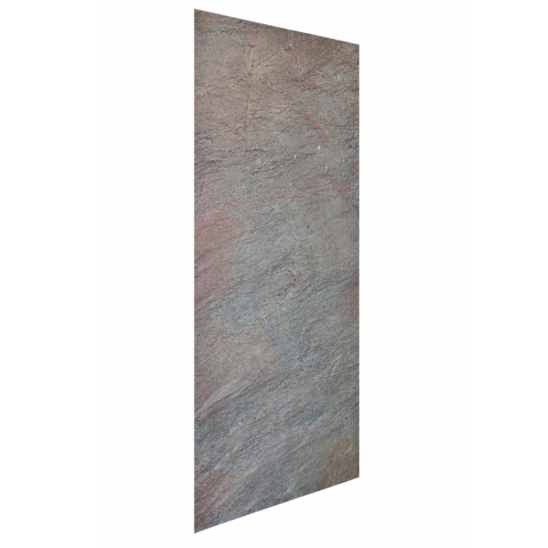 Vue de profil Panneau d’habillage mural pour douche PIERRE NATURELLE Cuprus - Le Monde du Bain
