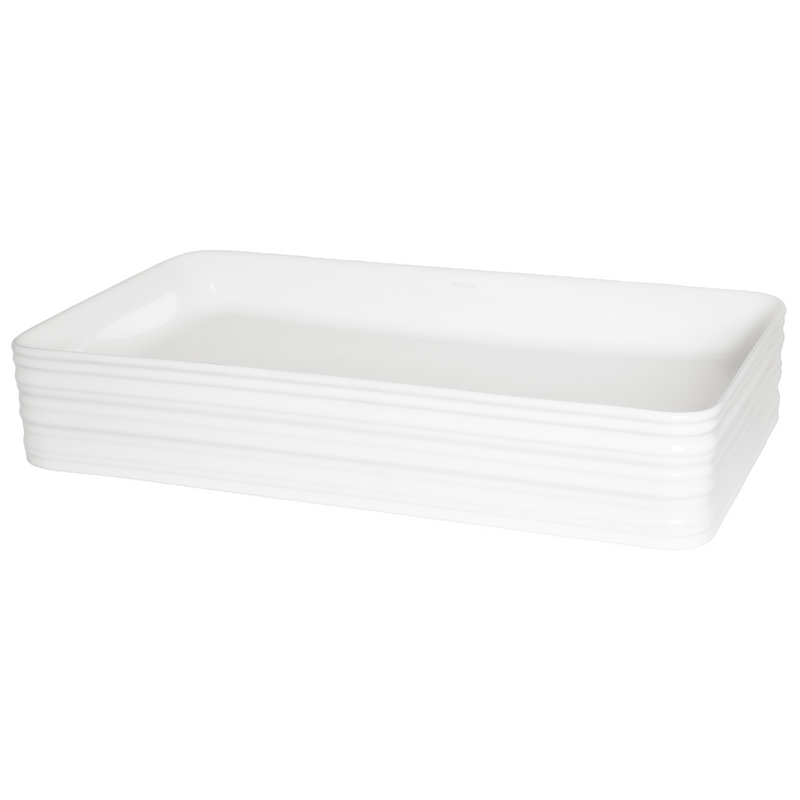 Vasque à poser rectangulaire en céramique LISA