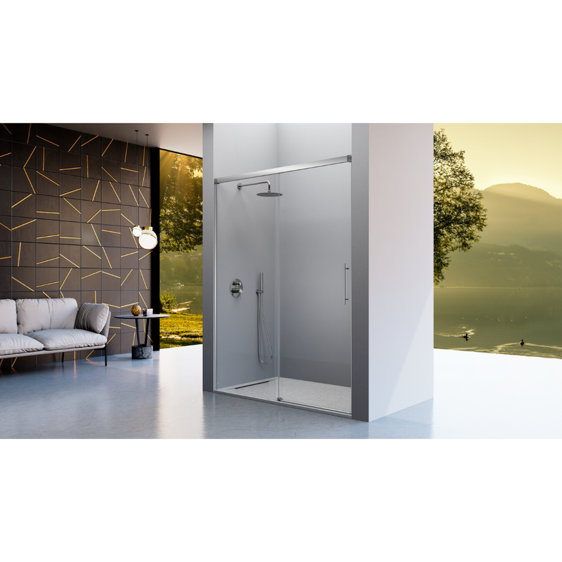 Paroi de douche fixe + Porte coulissante URBAN
