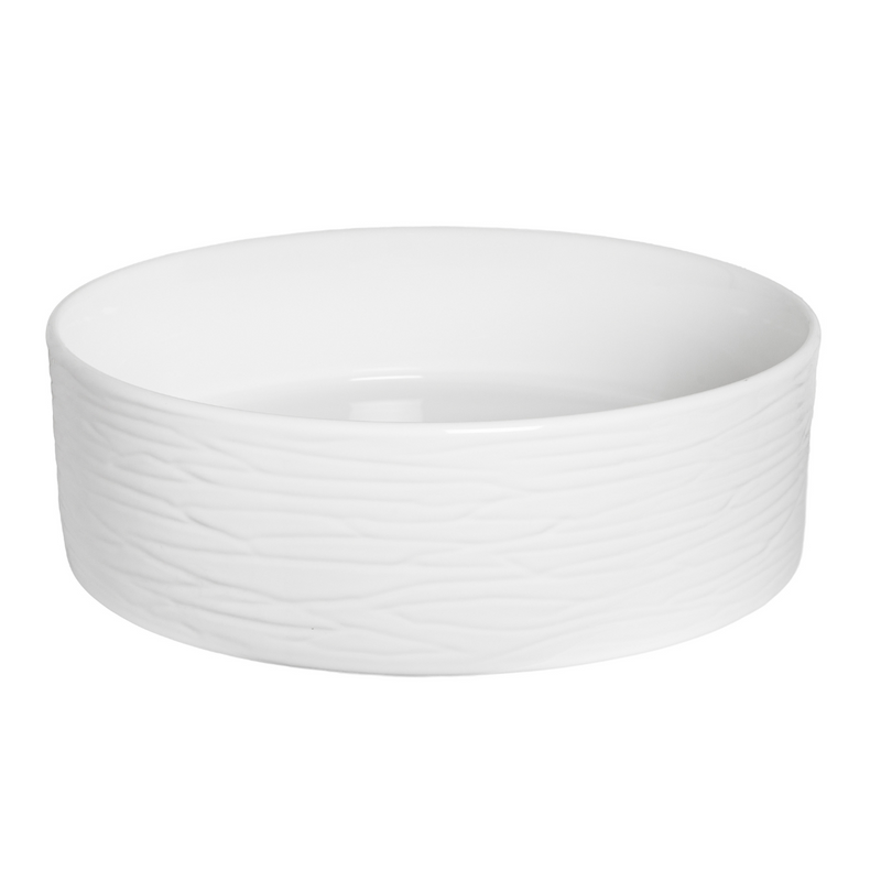 Vasque à poser ronde en céramique PRISMA