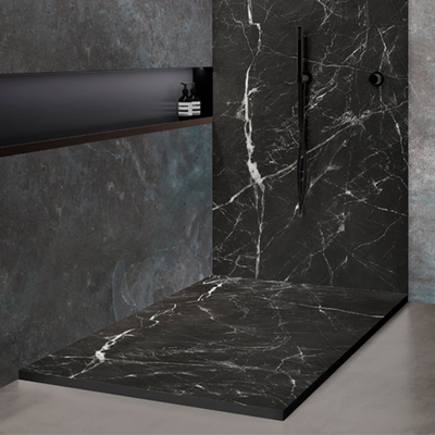 Receveur de douche extra plat finition MARBRE NOIR - Le Monde du Bain