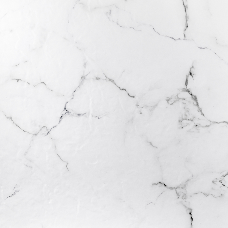 Finition Receveur de douche extra plat finition marbre blanc - Le Monde du bain