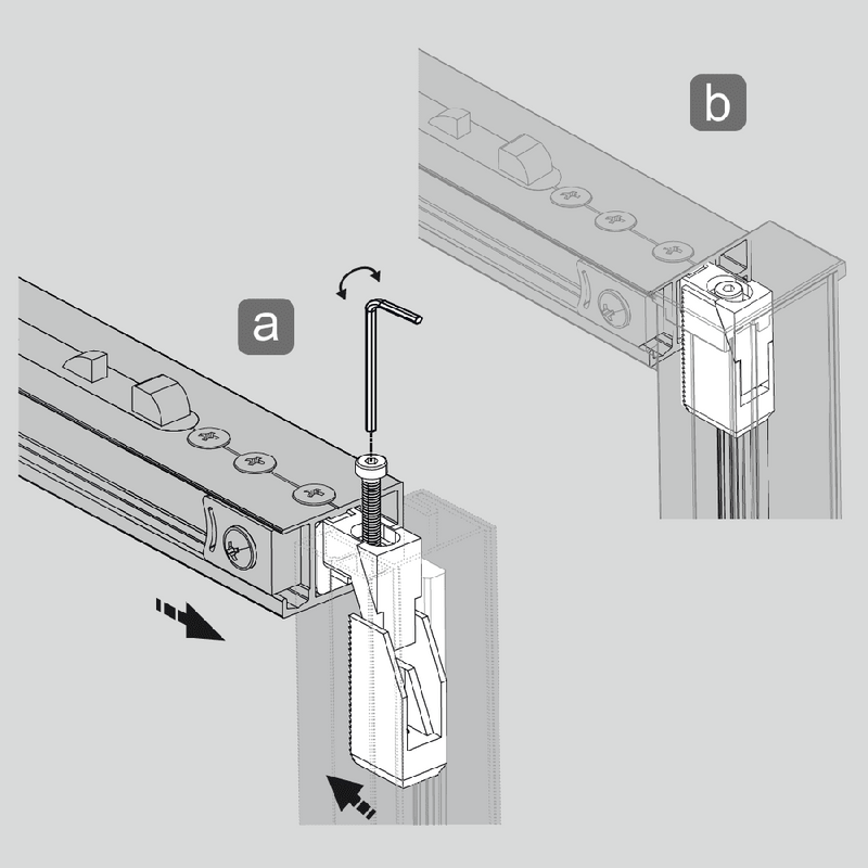 Paroi de douche fixe avec Porte coulissante + Paroi latérale URBAN chromé mat - Le Monde du Bain