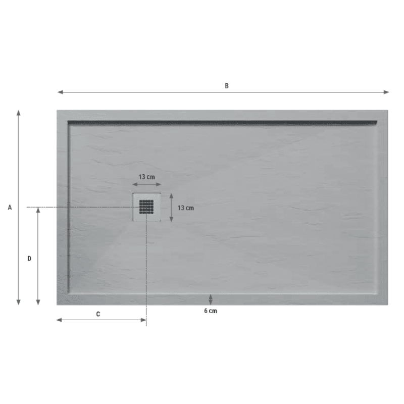 Receveur de douche extra-plat en fonte minérale SARIN - Le Monde du Bain