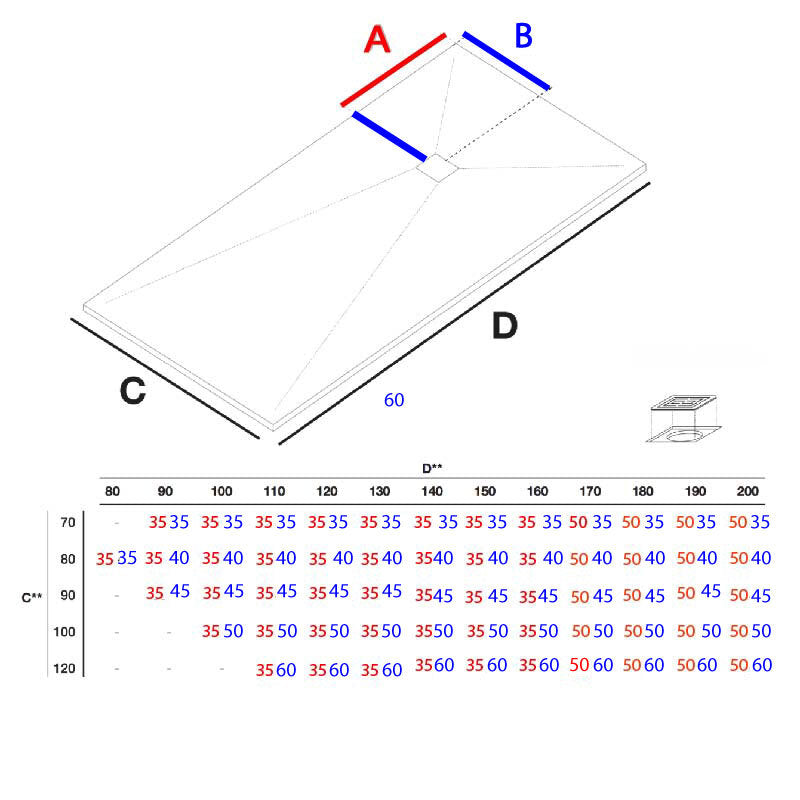 Receveur de douche extra plat MADISON en résine surface ardoisée - noir - Le monde du bain