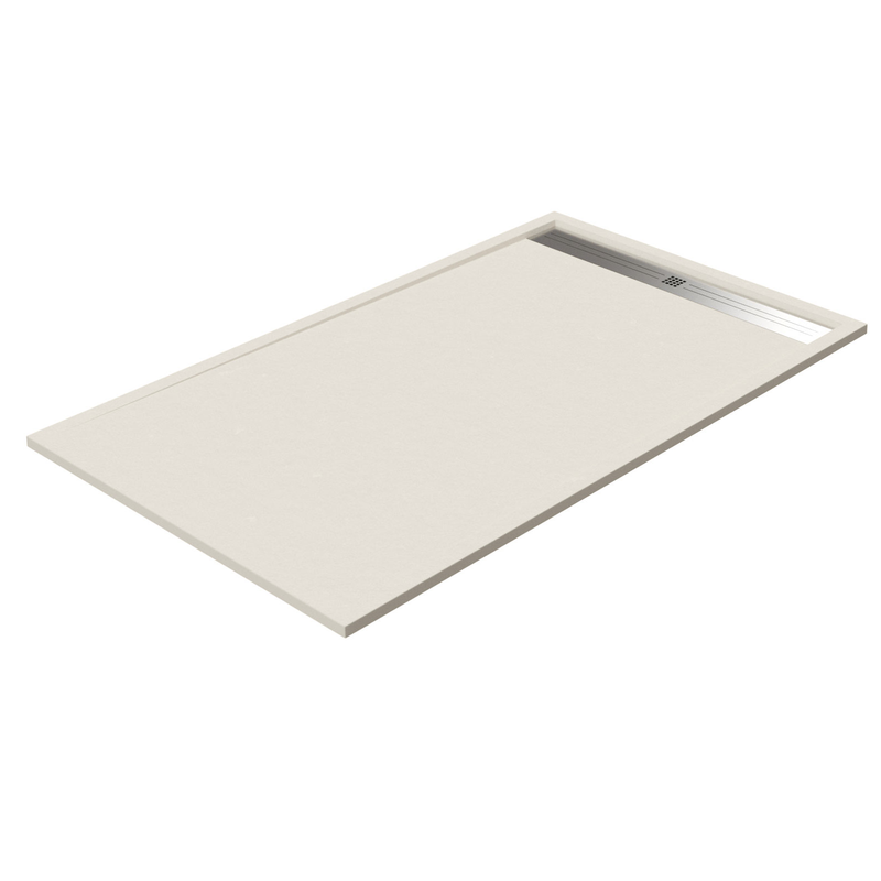 Receveur de douche extra plat ELITE en résine surface ardoisée sable