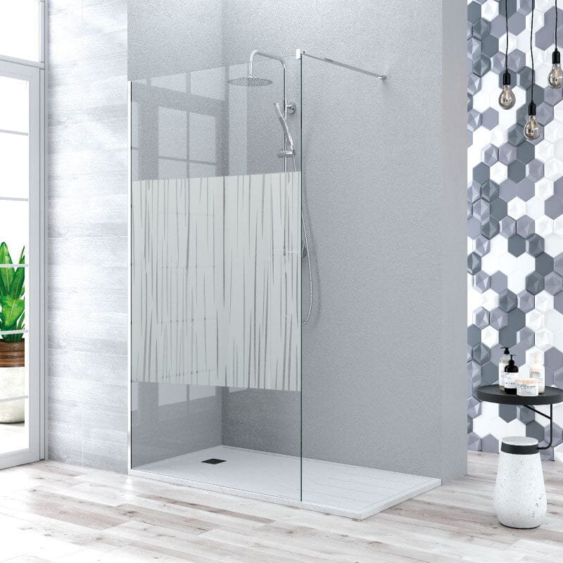Paroi de douche fixe MANACOR - Le Monde du Bain | Sérigraphié_miniature