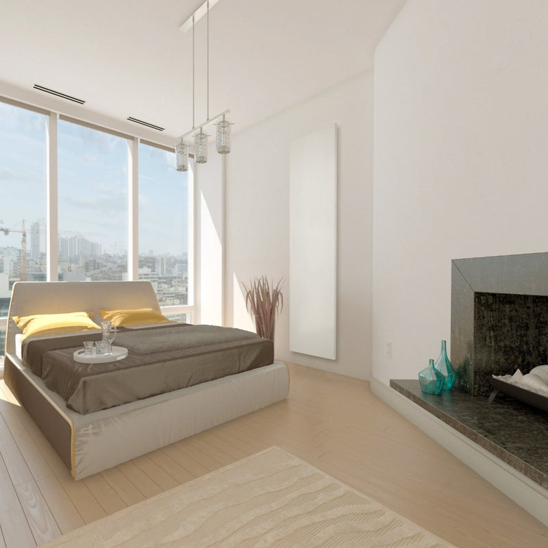 Radiateur sèche-serviettes électrique, MONOCHROME Blanc mat, 450 W, 800 W ou 1200 W - Le Monde du Bain