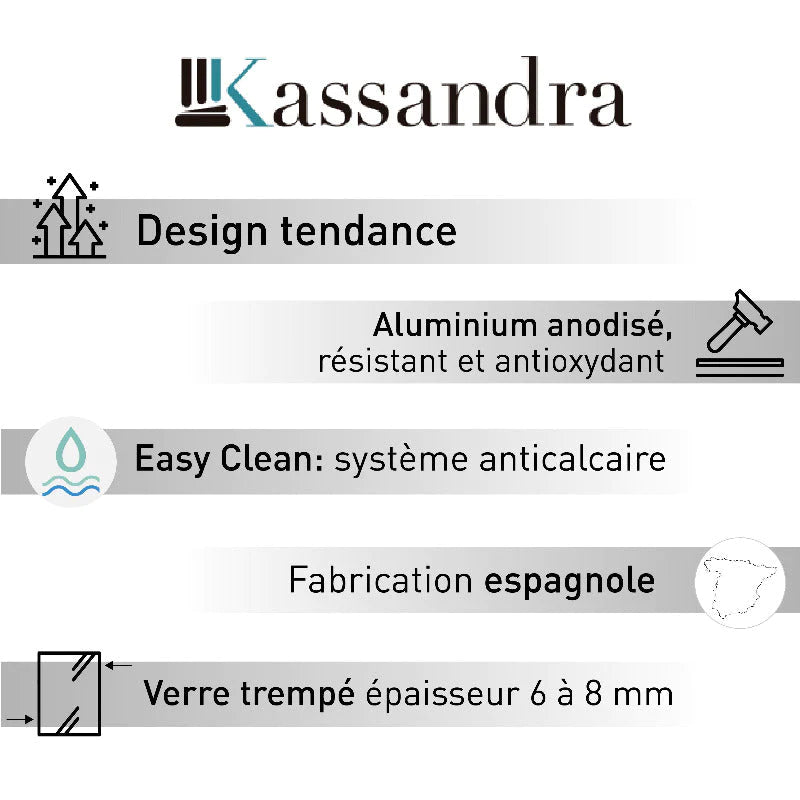 Avantages parois de douche Kassandra - Le Monde du Bain