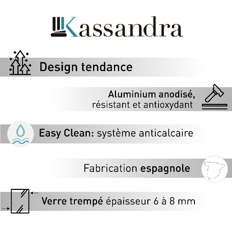 Avantages paroi de douche Kassandra