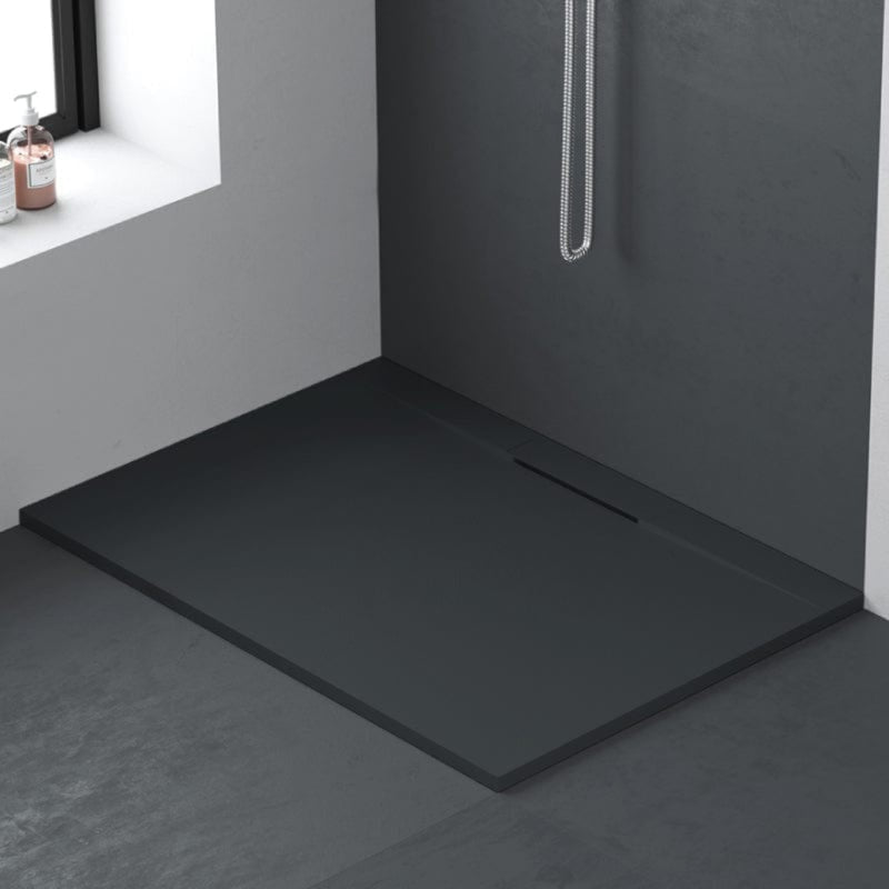 Receveur de douche extra-plat en fonte minérale LYRA - Le Monde du Bain