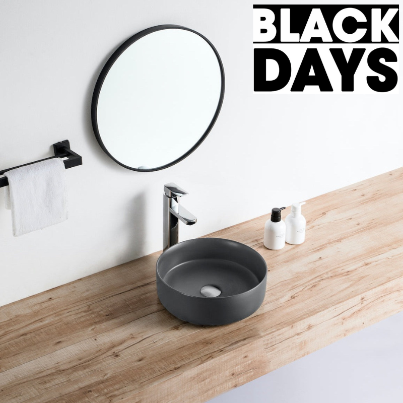 Vasque à poser ronde en céramique MENDOZA 6 coloris