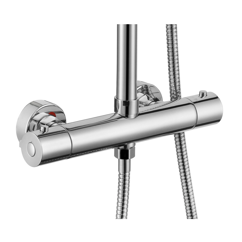Zoom mitigeur thermostatique de la colonne de douche PONTI - Le Monde du Bain