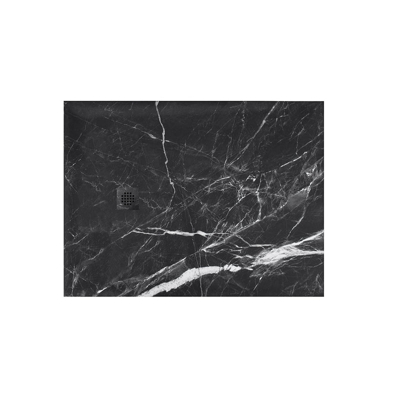 Receveur de douche extra plat finition marbre noir - Le Monde du Bain