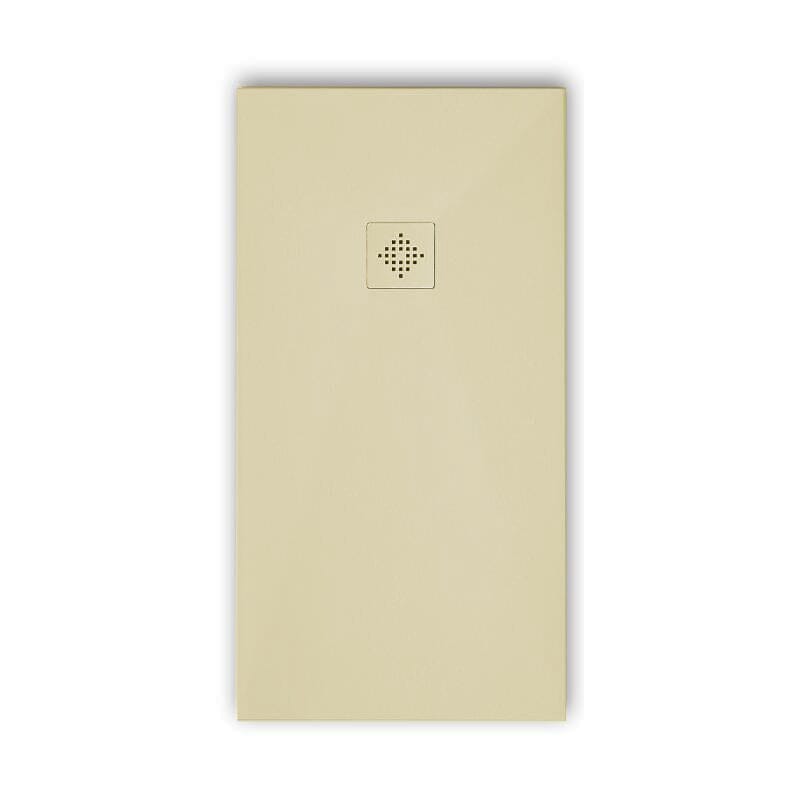 Receveur de douche extra plat PURE en résine surface ardoisée grille couleur - Le Monde du Bain