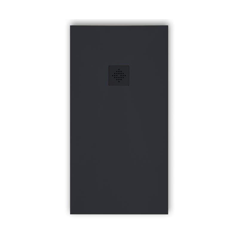 Receveur de douche extra plat PURE en résine surface ardoisée grille couleur - Le Monde du Bain