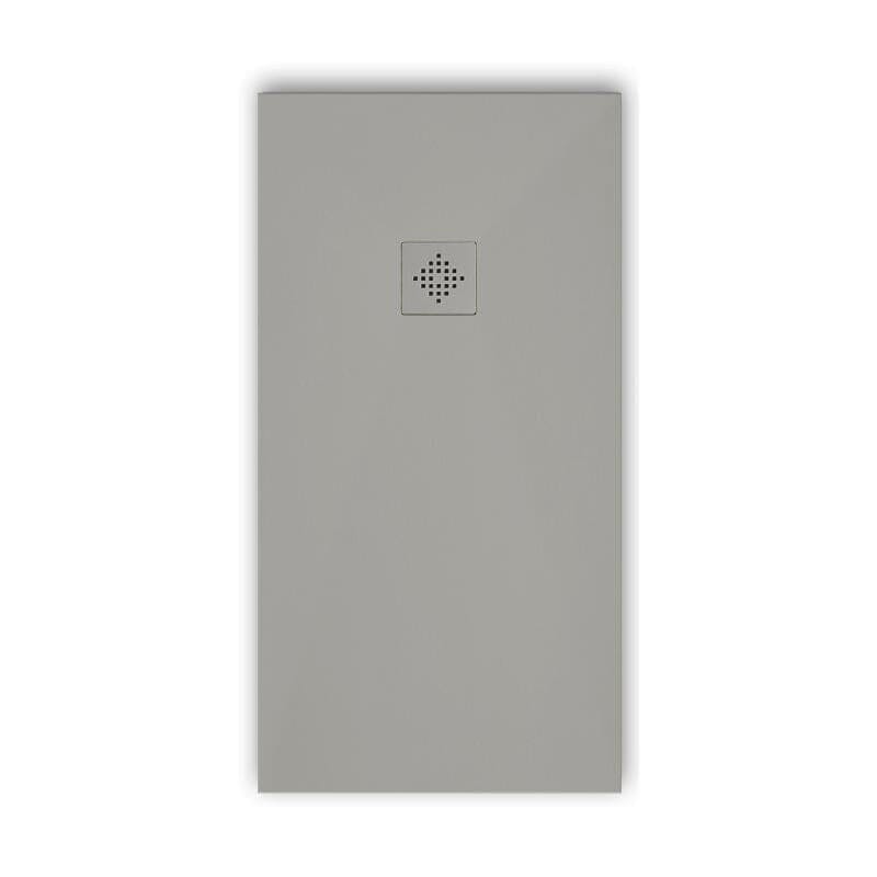 Receveur de douche extra plat PURE en résine surface ardoisée grille couleur - Le Monde du Bain