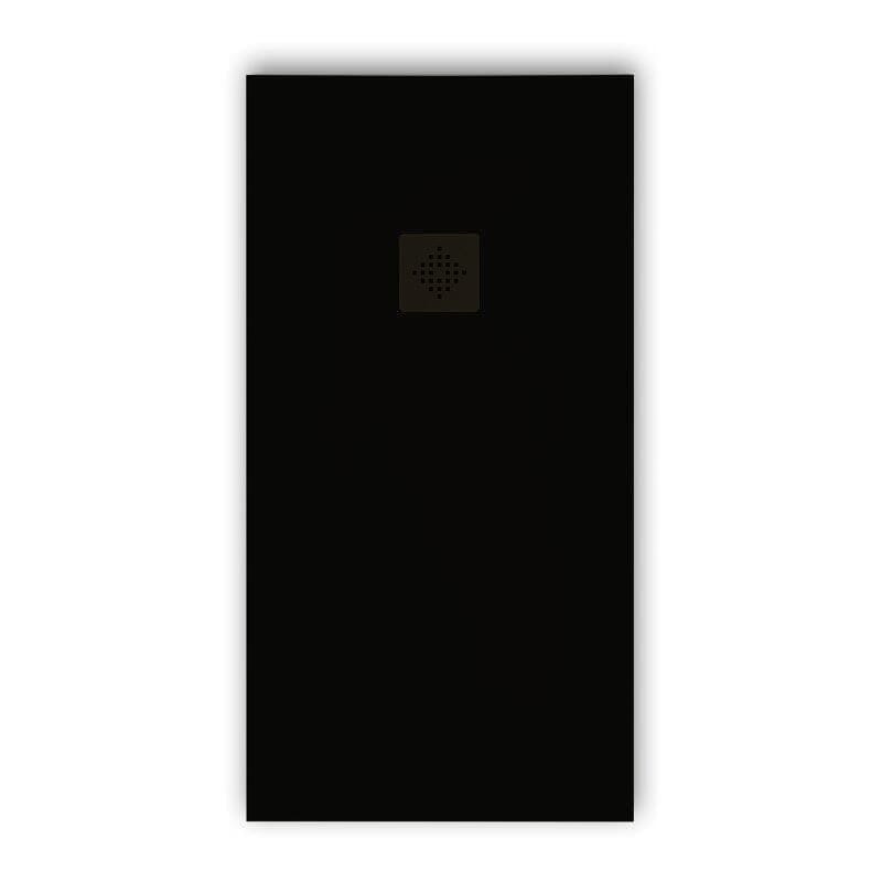 Receveur de douche extra plat PURE en résine surface ardoisée grille couleur - Le Monde du Bain