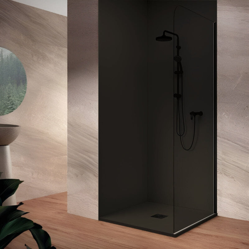 Panneau d’habillage mural pour douche NEXO noir - Le Monde du Bain
