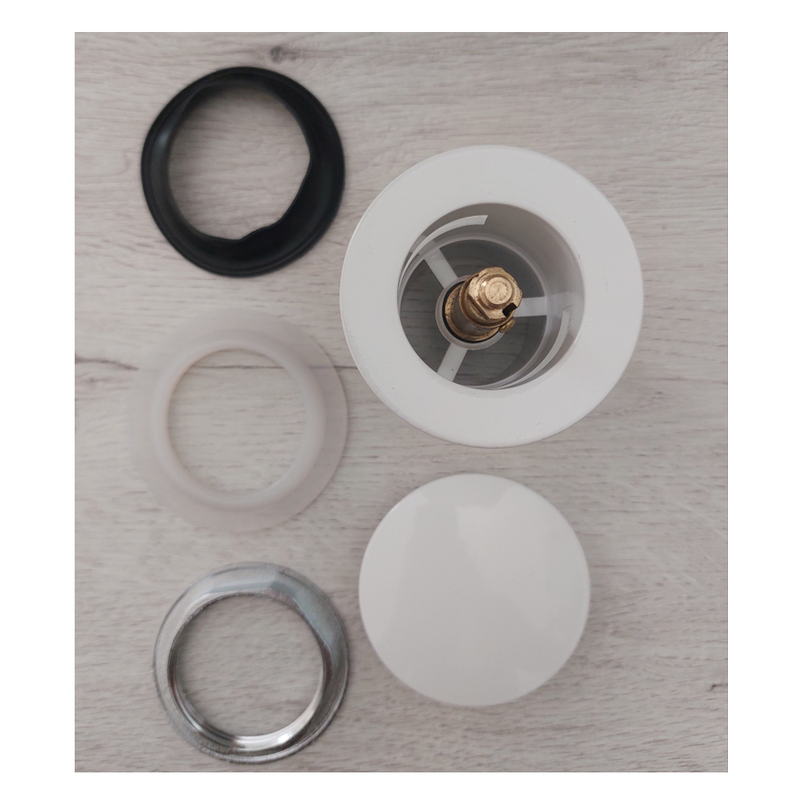 Bonde et cache trop-plein blanc baignoire îlot design - Le Monde du Bain