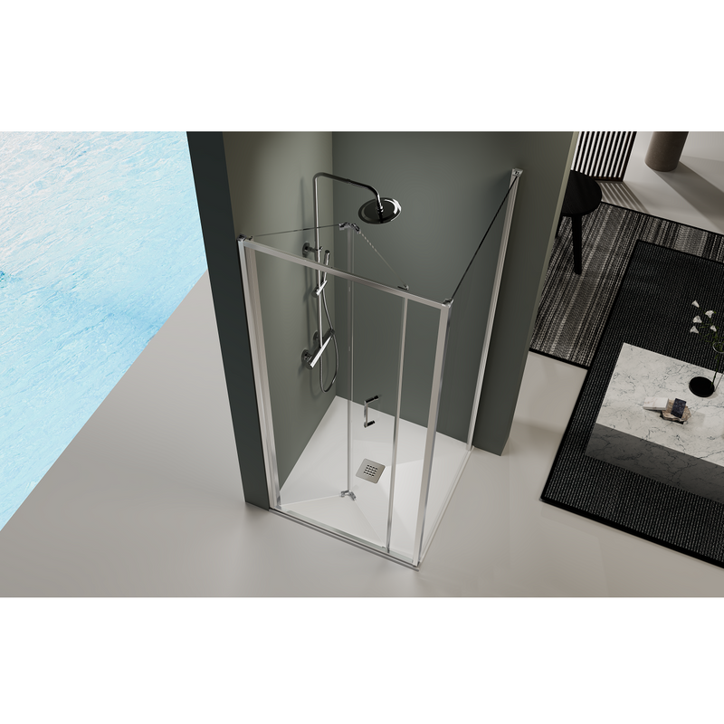 Porte de douche pliante PRISMA - Le Monde du Bain