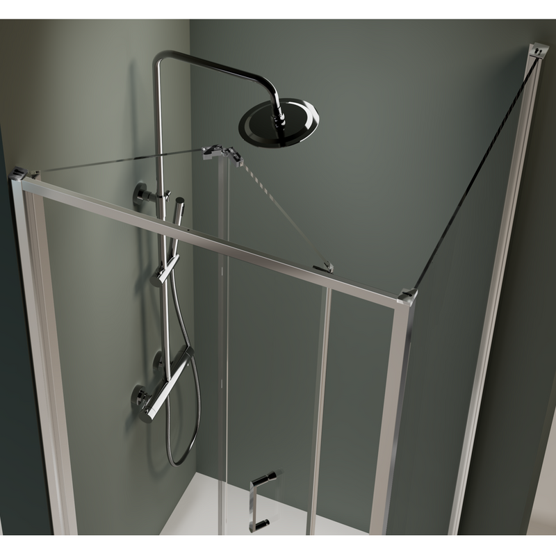 Porte de douche pliante PRISMA zoom - Le Monde du Bain